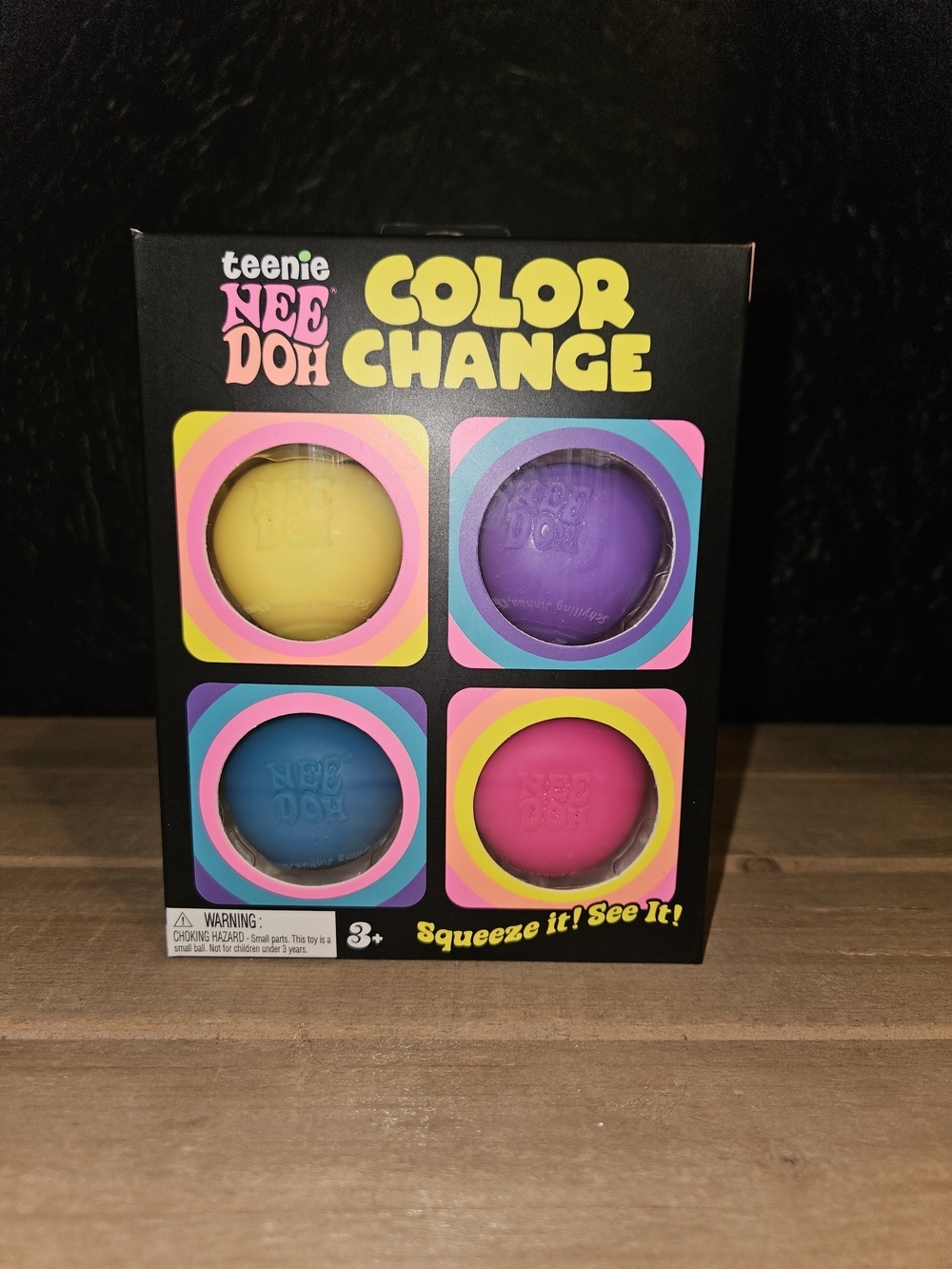 Teenie NeeDoh Color Change Globs 4-Pack ✨🌈